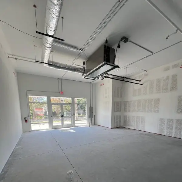 Empty pre-construction commercial build out