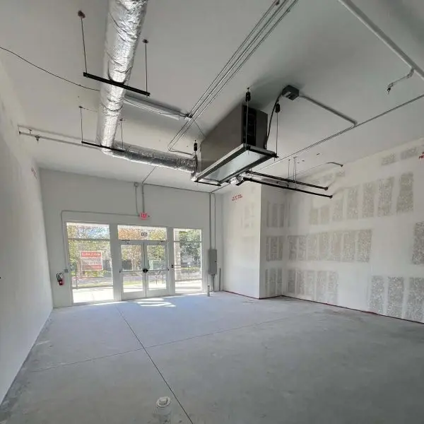 Empty pre-construction commercial build out