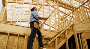 Project manager conducting a site inspection for a high-end commercial remodel