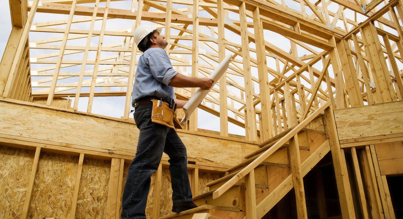 Project manager conducting a site inspection for a high-end commercial remodel