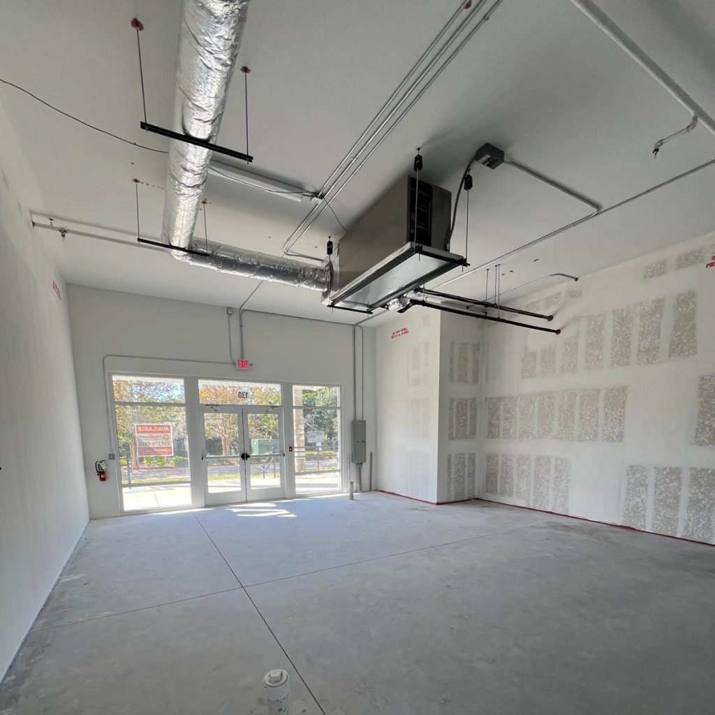 Empty pre-construction commercial build out
