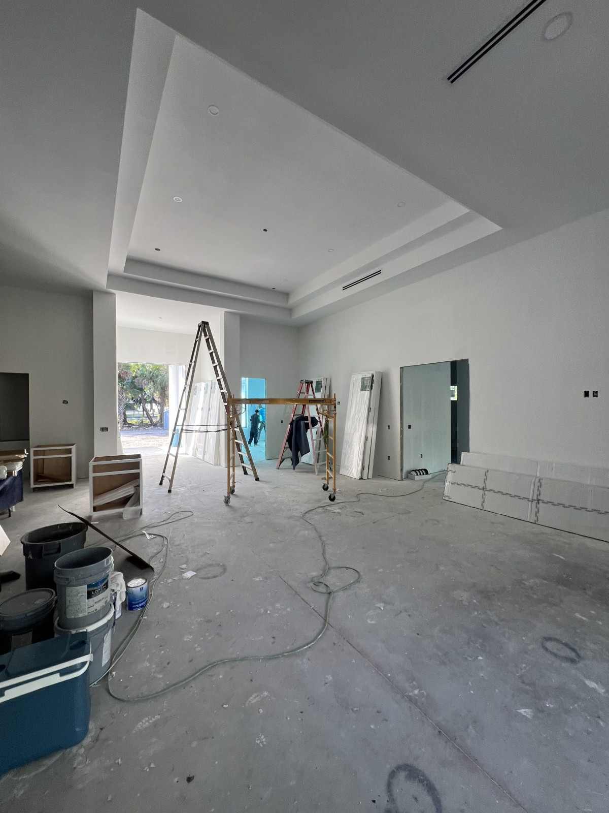 Completed residential construction project